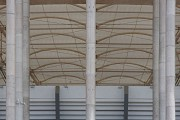 Nationalstadion: Untersicht Dachkonstruktion