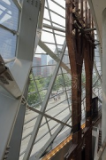9/11 museum: inner façade view from 1st floor gallery