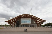 Centre Pompidou-Metz: western view with main-entrance
