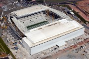 Corinthians Stadium, São Paulo: airborne top view