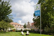Hunting lodge Kranichstein: hotel and client's flagg