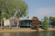 Musée La Boverie: south-eastern view from the other Maas shore