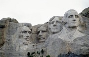 Mount Rushmore: president portrait's close-up
