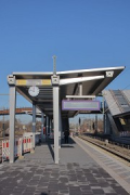 Leverkusen-Opladen railway-station: platform-roof front-end track 1