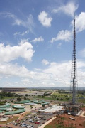 National-stadium: high-rise-picture from SO with TV-tower