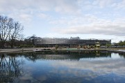 Lentpark: view over the swimming lake
