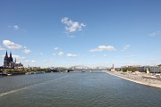 Rhine-boulevard: center-view of Deutzer-bridge, down the river, fig. 1