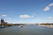 Rhine-boulevard: center-view of Deutzer-bridge, down the river, fig. 2