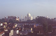 Taj Mahal, Agra: view from city centre