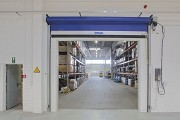 Novoferm tormatic: 2nd rolling gate to high rack storage area