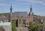 Aachen town-hall: southern view from cathedral's dome-bridge
