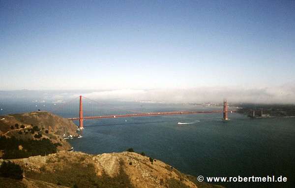 Golden Gate Brücke: Blick von der Golden Gate National Recreation Area