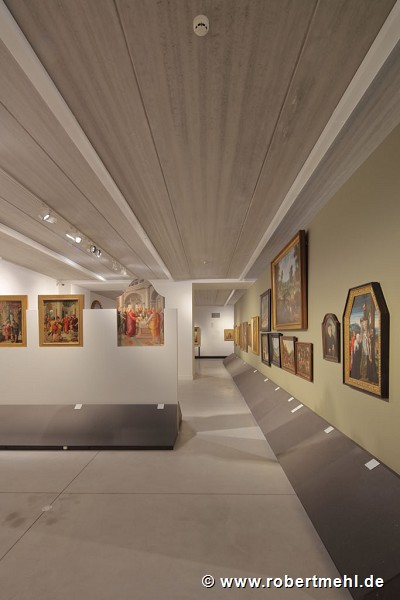 Museum La Boverie: Deckenansicht Untergeschoss. Auch sie besteht aus Betonfertigteilen
