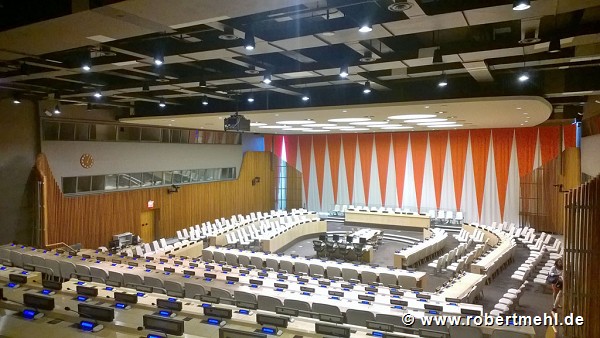 UNO-Hautptquartier: Weltwirtschafts- und Sozialrat im Konferenzgebäude, Bild 1