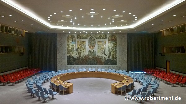 UNO-Hauptquartier: Weltsicherheitsrat im Konferenzgebäude, Bild 2