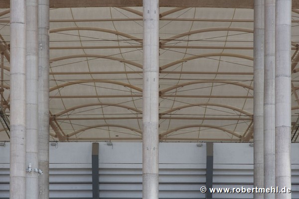 Nationalstadion: Untersicht Dachkonstruktion