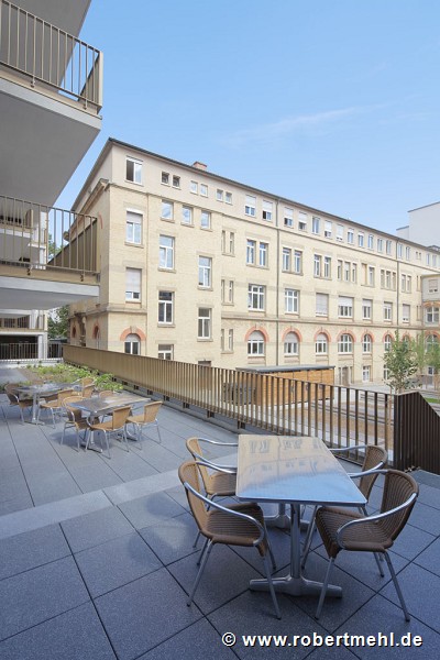 Wohnquartier Rötestraße: Terrasse Tagesklinik