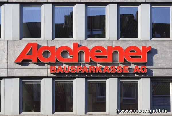 Aachener Bausparkasse: Theatre-street logo