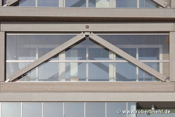 Patch 22, Amsterdam: southern balcony- façade, single-unit