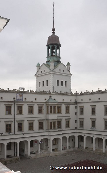 Szczecin Opera House: bell-tower and great courtyard