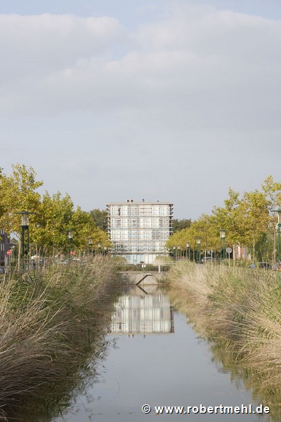 Becker steelworks: water canal towards East