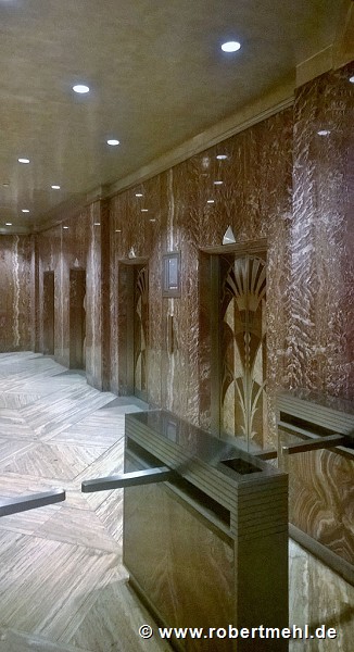Chrysler Building: main lobby, elevator access
