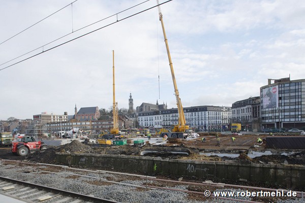 Eurogare Mons: The basis of station's down-town-site is in progress