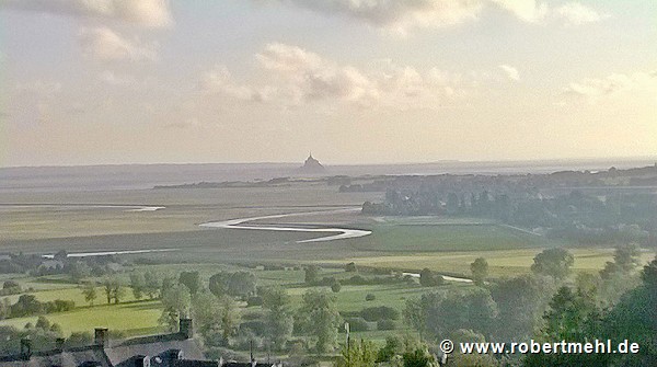 The monk's hill seen from close Avranches