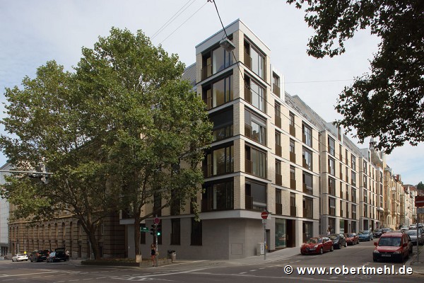Röte-streetquarter-housing: view at Rotebühl-street-crossing, fig 2