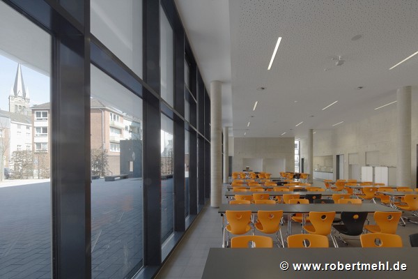 St. Leonhard-extension: school-canteen, total view towards East 1