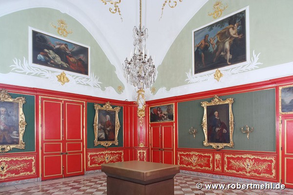 Aachen town-hall: red chamber, reconstruction of a historical photo