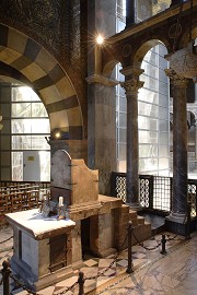 throne & scaffold, Aachen Cathedral, D