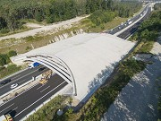 A3-Grünbrücke Mönau: Vogelperspektive von Südosten