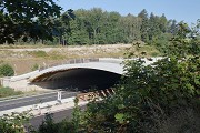 A3-Grünbrücke Mönau: Südlicher Tunnelmund, Bild 1