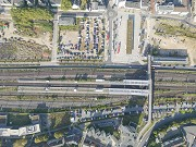 Neue Bahnstadt Opladen: Vertikalansicht Bahnhof