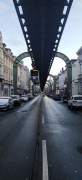 Wuppertal suspension railway: axial view of Kaiserstrasse