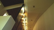 Pavilion of the Azores: centre exhibition aisle soffit view