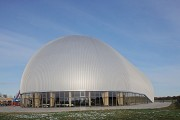 WDL airship hangar: south-western view, landscape format