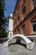 Hexastone Pavilion: view with Kiel state parliament building