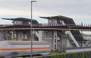 New railway town Opladen: railway station bridge