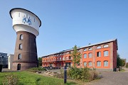 New railway town Opladen: Magazine building and Spark tower