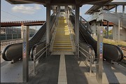 New railway town of Opladen: platform staircase