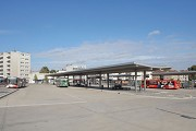 New railway town of Opladen: Central bus station (ZOB)