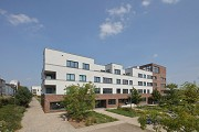 New railway town Opladen: south façade of the first residential block in the west area