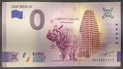 Rhino Pagoda, Berlin: souvenir fake banknote