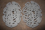 Sand mold façade: Two mock-up's, printed at different speeds